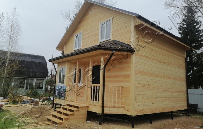 4 Каркасно-щитовой дом  Д-9, 7х7м, 89  М², Московская область, Ногинский район, СНТ Горьковское болото. (16)